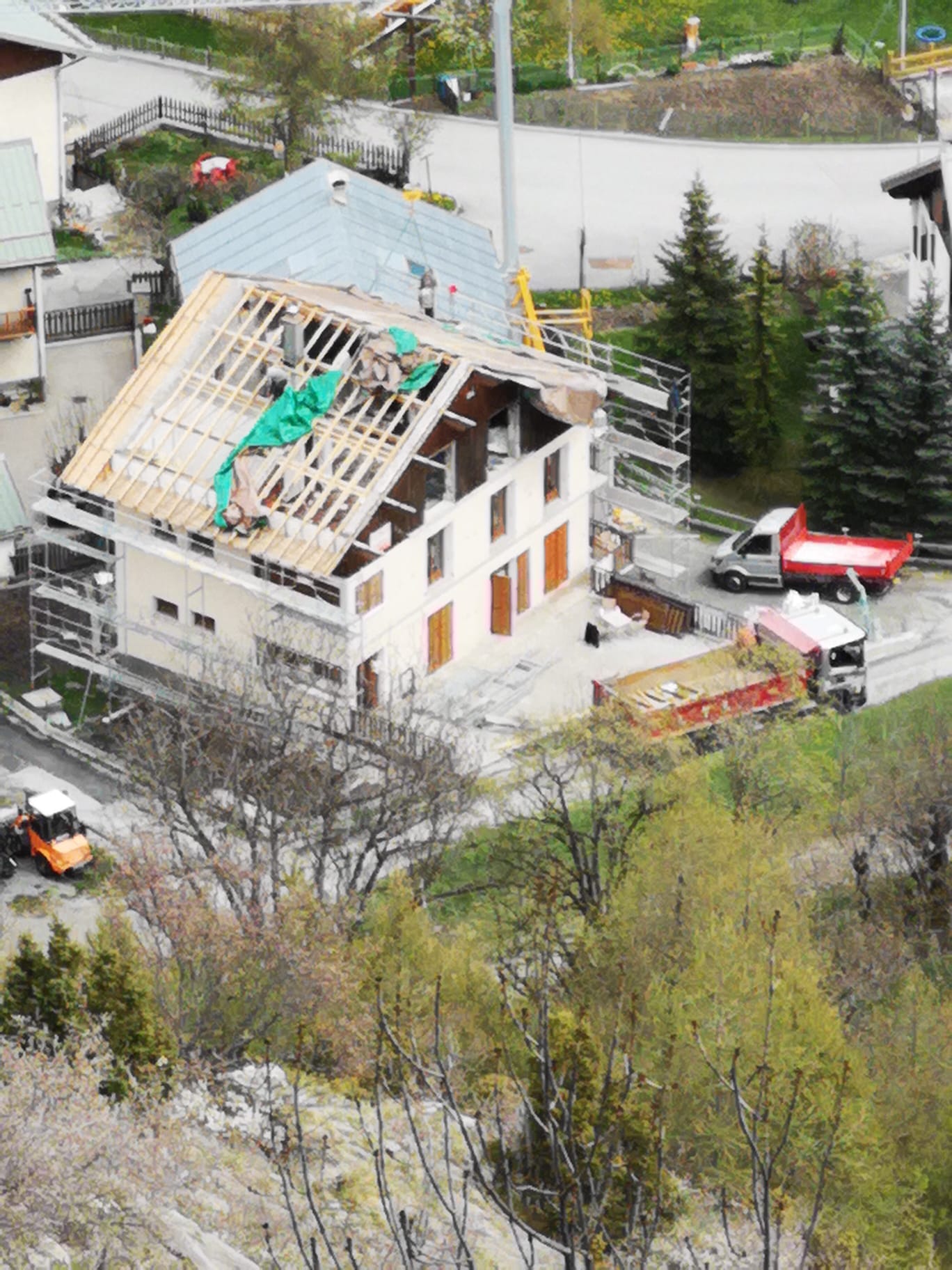 220620 Pose chalet plus couverture Valloire-06