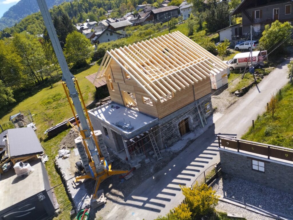 UN CHANTIER VU DU CIEL